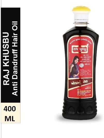 raj khushbu ayurvedic anti-dandruff /khoda/ lice hair oil 400 ml Hair Oil-picture-11