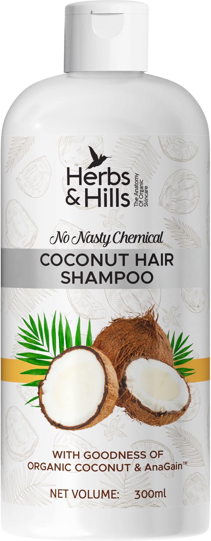 herbs & hills Coconut Hair Shampoo 300ML-picture-33