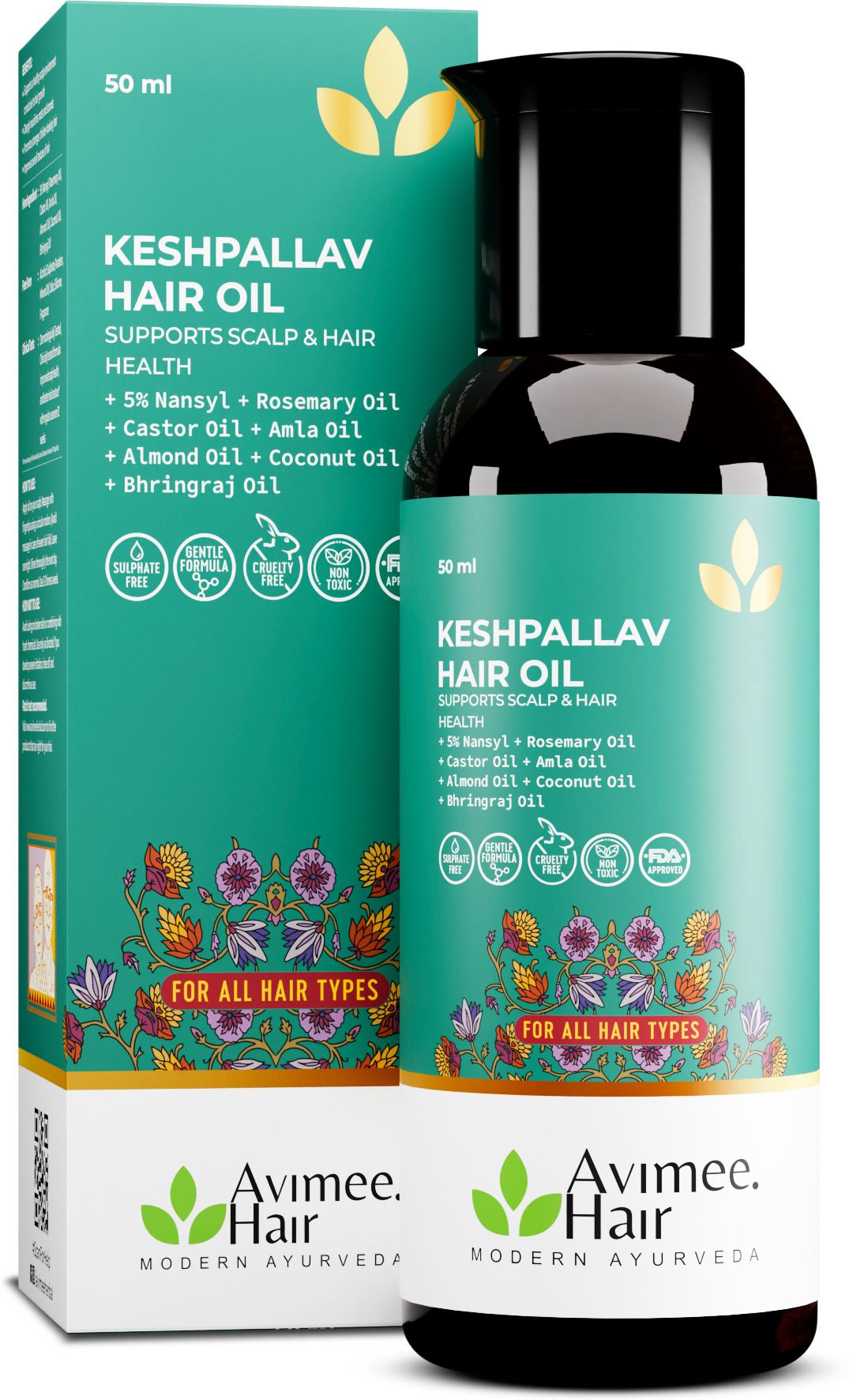 avimee herbal Keshpallav Hair Oil with Rosemary | Hairfall Control and Growth Hair Oil (50 ml) Hair Oil-picture-13