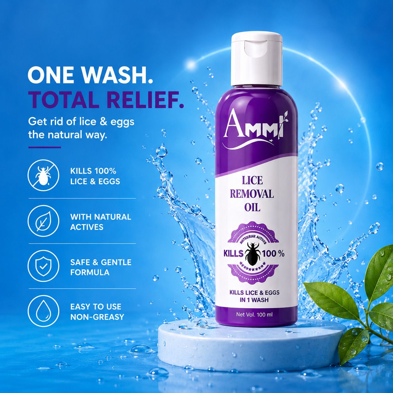 One Wash Lice Removal Oil | Safe & Effective Herbal Hair Oil-image-25