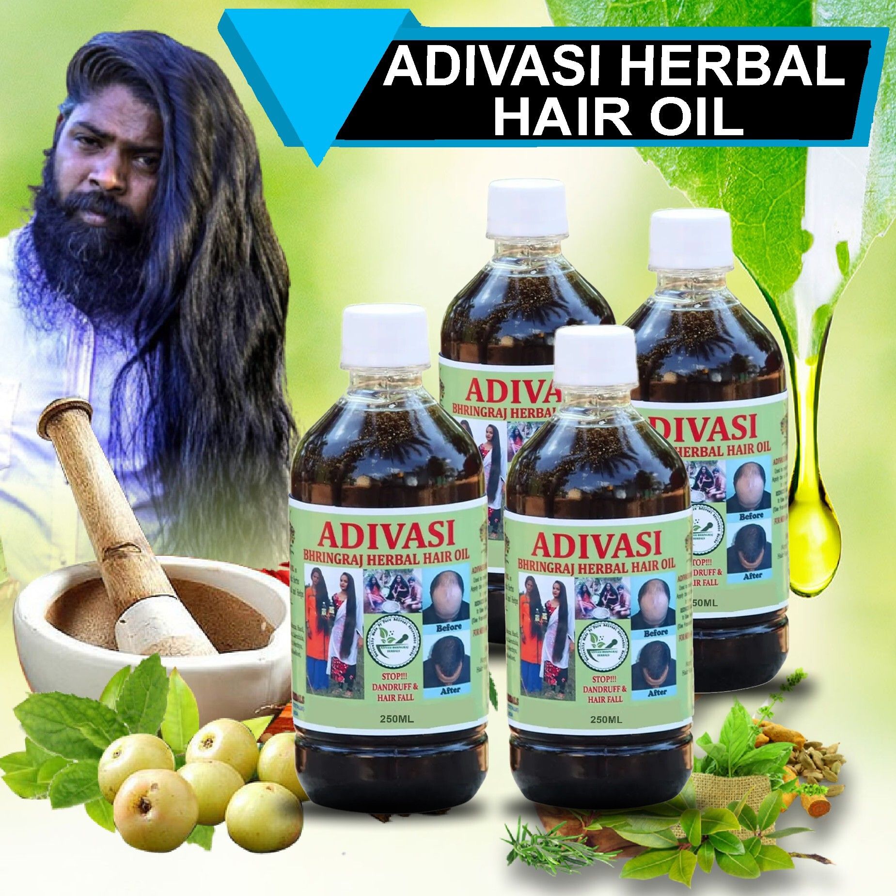 adivasi vishavabhri Fast Hair Growth and Dandruff ControlHair Oil-picture-8