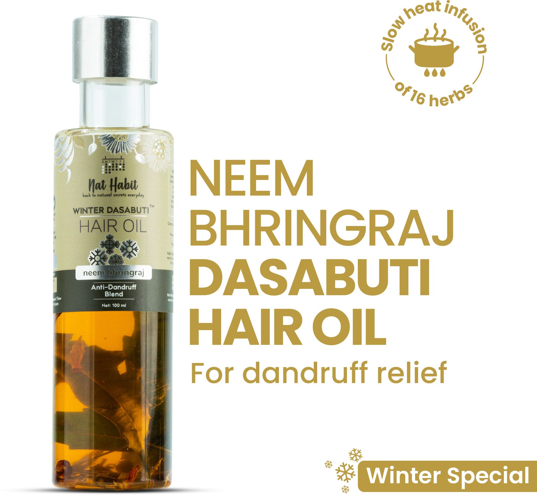 nat habit Neem Bhringraj Anti Dandruff Winter DasabutiHair Oil-picture-9