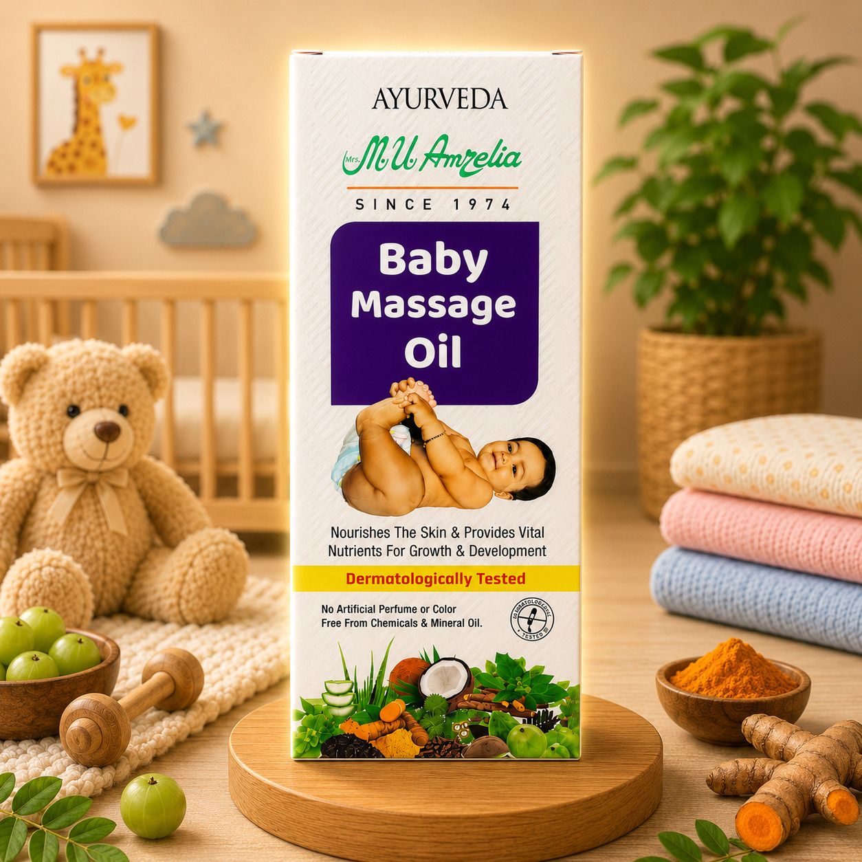 M.U. Amelia Baby Care Massage Oil Hair Oil-image-32