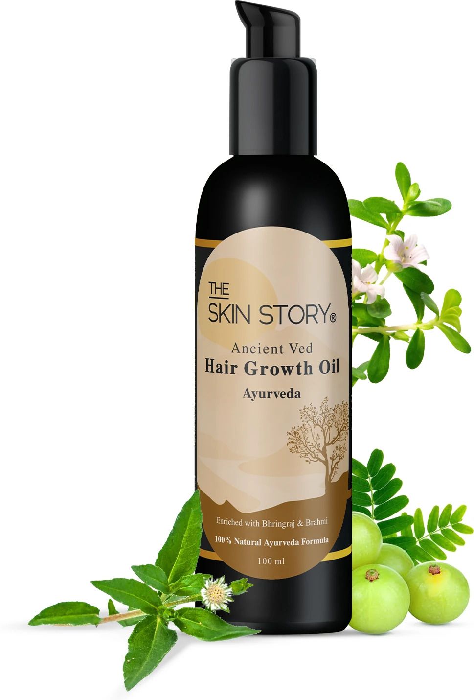 Ayurvedic Hair Oil Control Hair Fall Promote Growth with Amla Brahmi & Bhringraj Hair Oil-image-18
