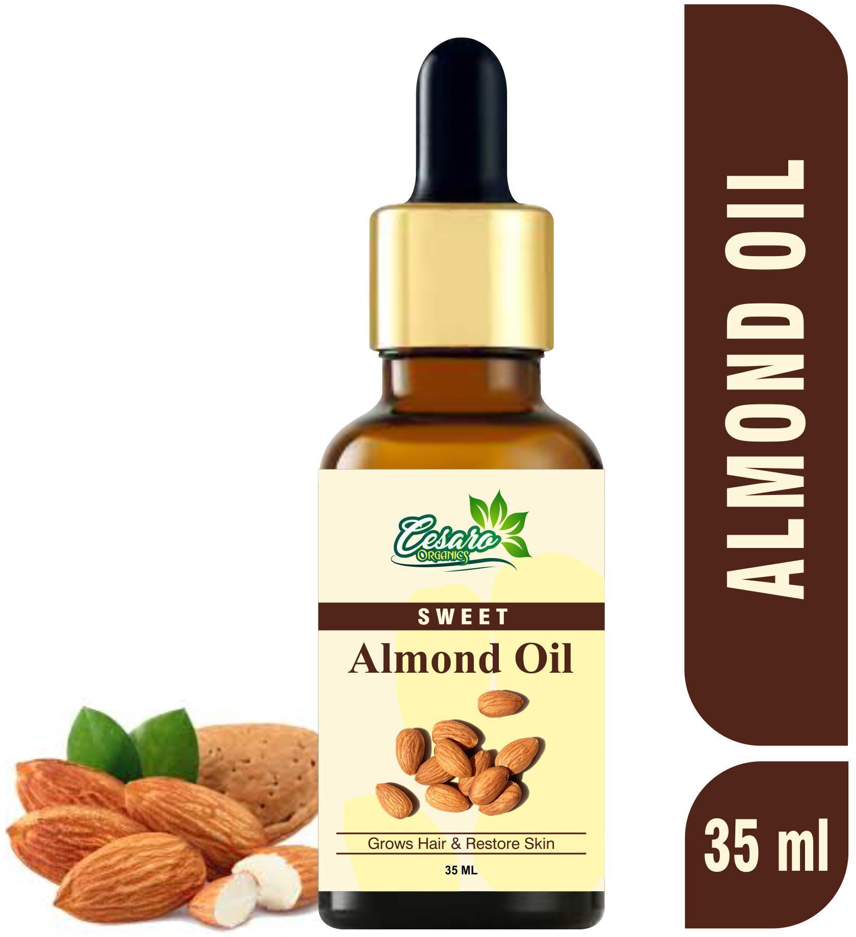 Cold Pressed - Sweet Almond Oil - For Skin & Hair Oil