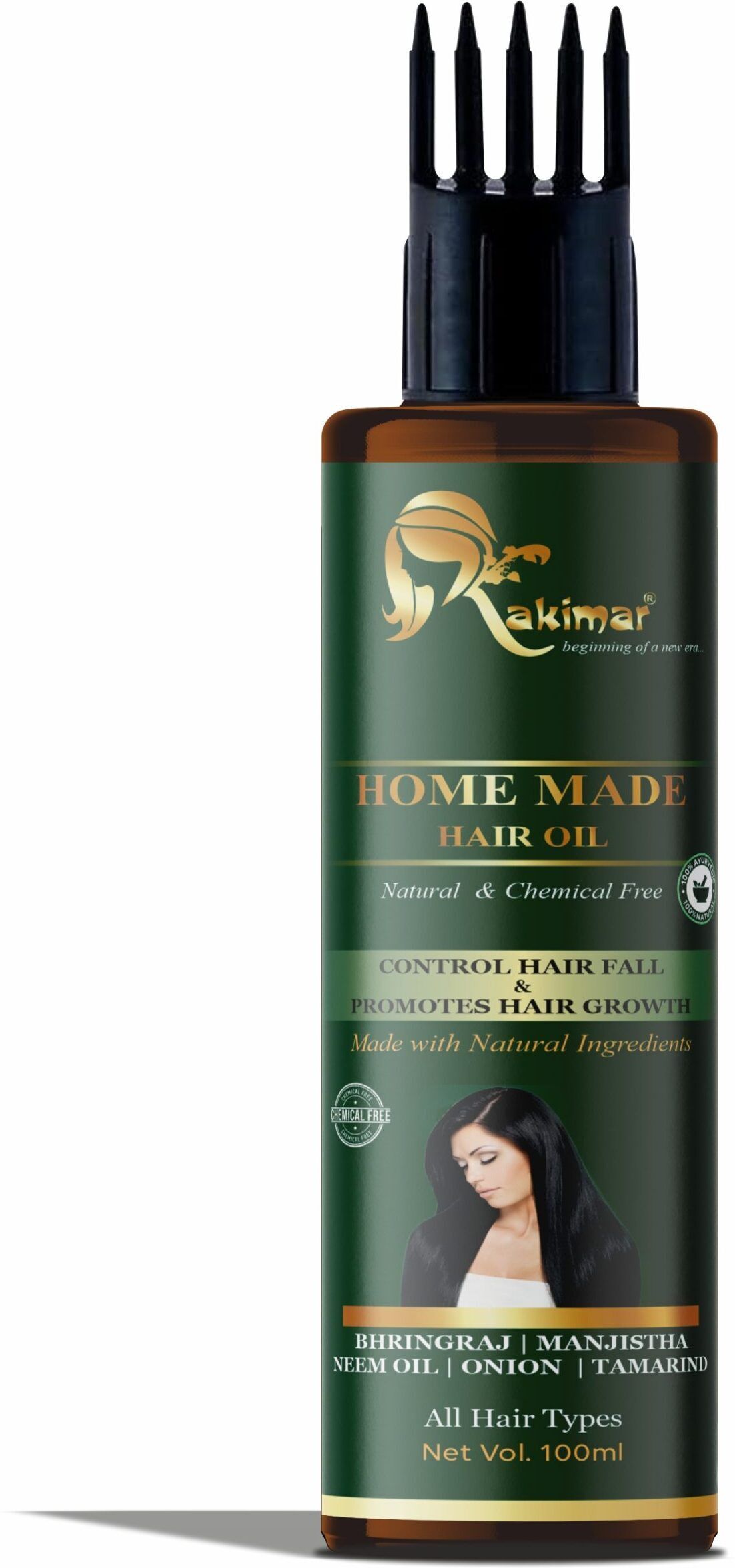 Organic Homemade Hair Oil With Natural Ayurvedic Herbs For Men & Women Hair Oil