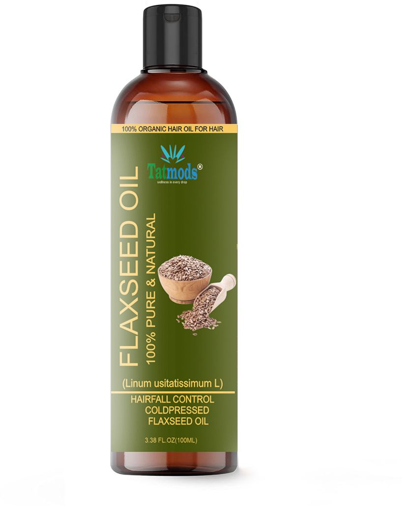Organics Flaxseed Oil 100 ml For Face and Hair Care No Sulphates Hair Oil-image-25