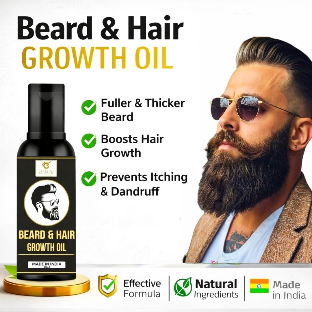 Beard Growth Oil 50ml | Beard & Hair Growth Oil for Men Hair Oil-image-12
