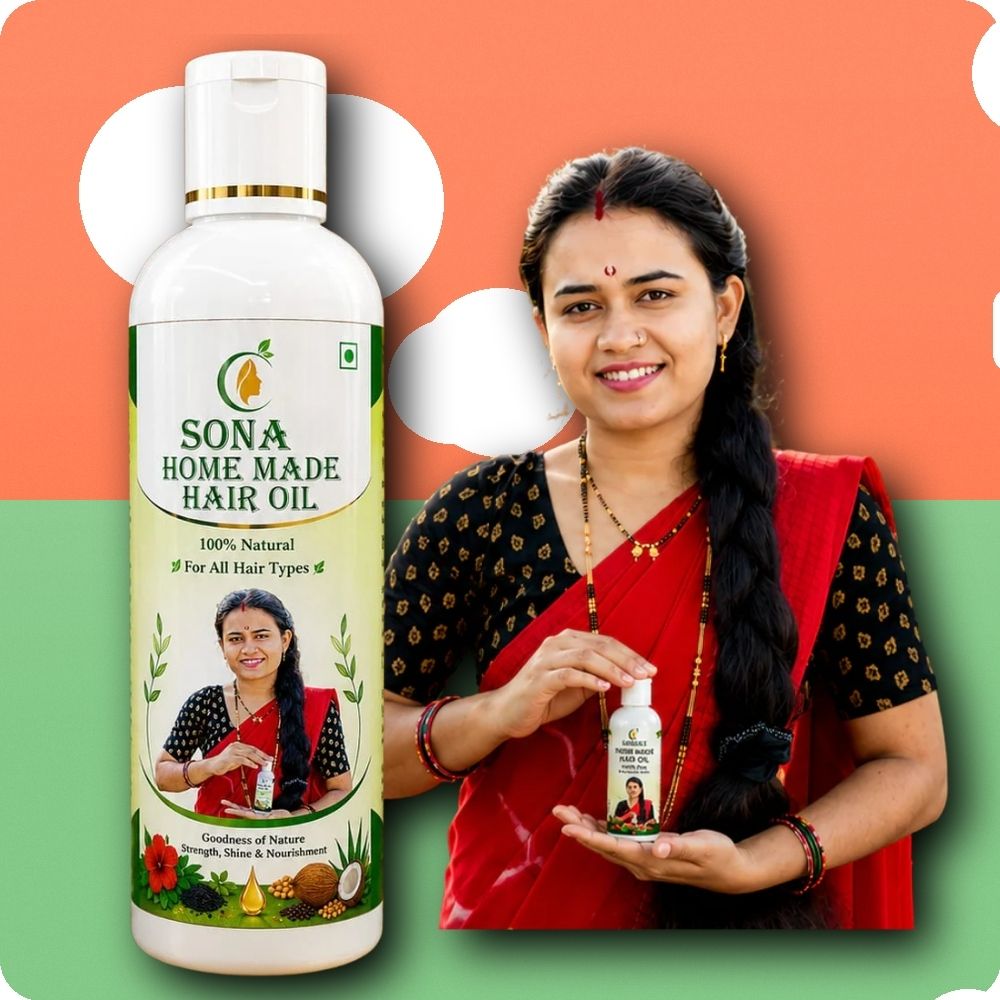 sona Herbal Hair Oil Herbal Hair Oil with Hair Nourishing Botanicals Hair Oil-picture-3