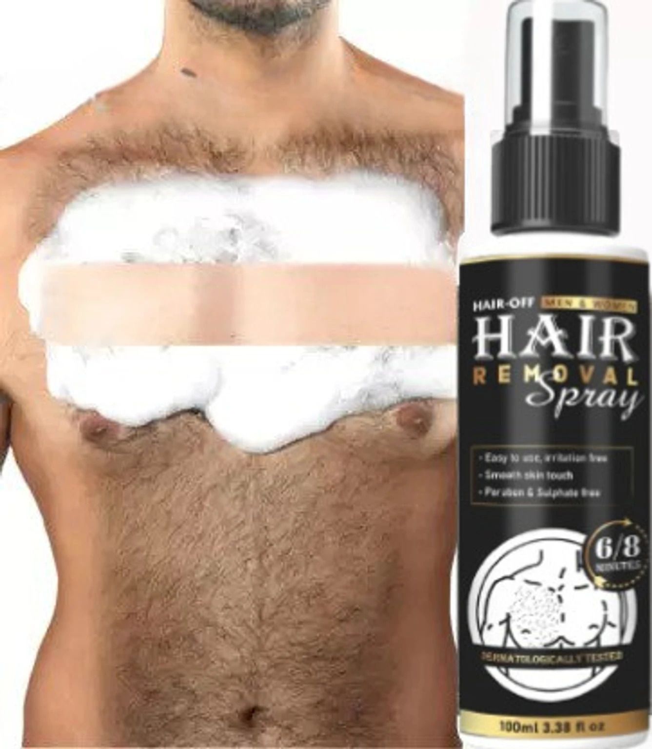 Safe Hair Removal Foam Spray for Unisex Use Cream-image-46