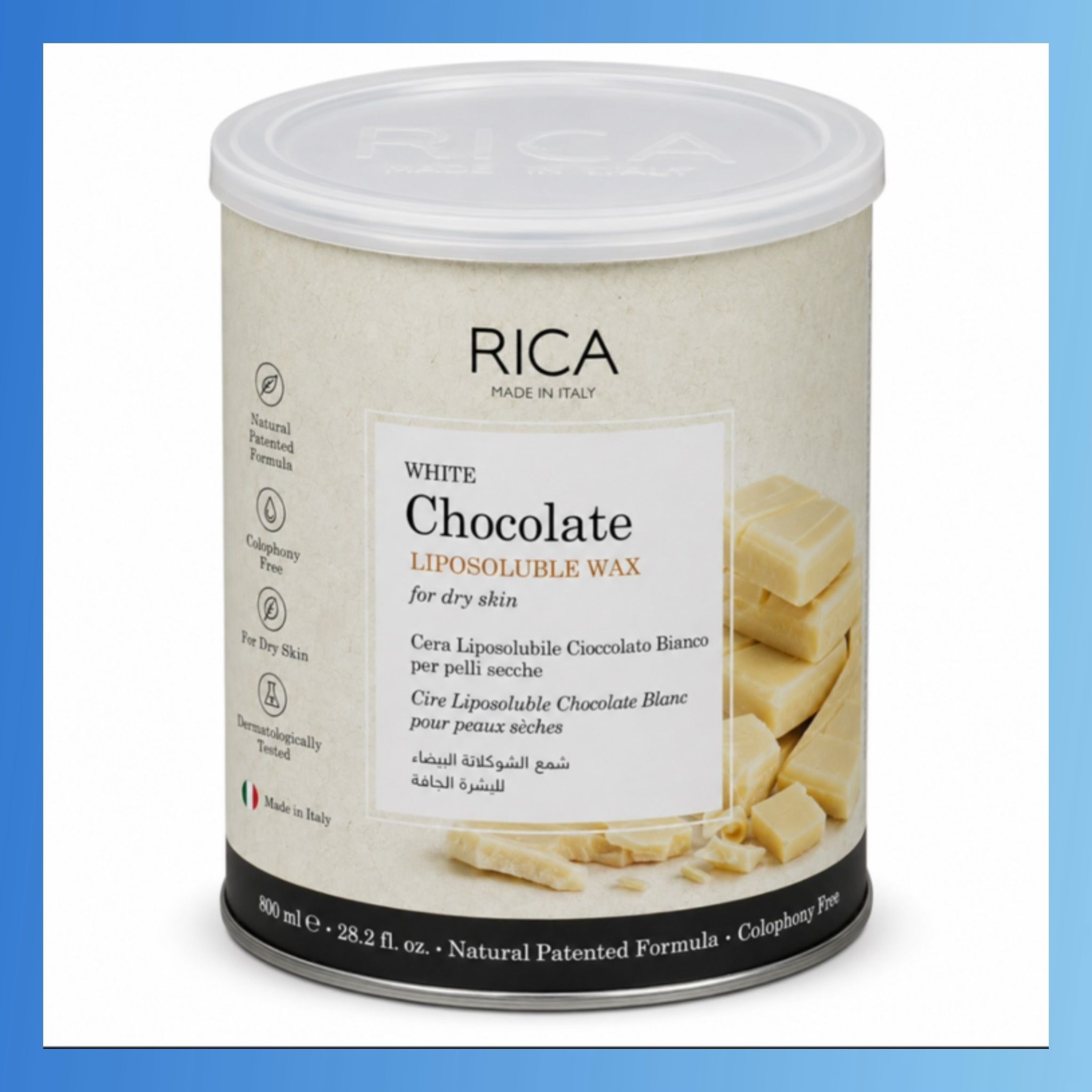 reya rica White Chocolate Liposoluble Wax for Dry Skin Smooth Gentle Hair Removal Wax-picture-2