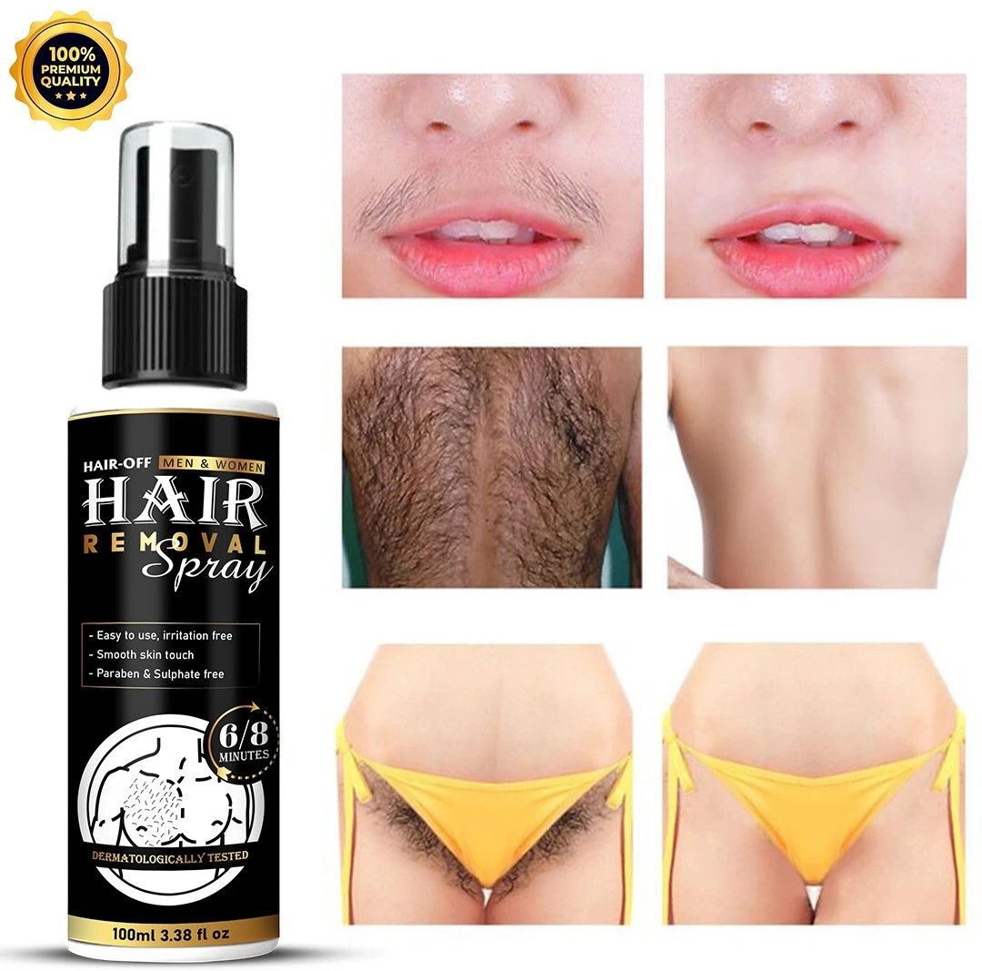 Body Hair Removal Spray Cream - For Chest, Back, Legs & Under Arms Spray 1.52 Spray-image-33