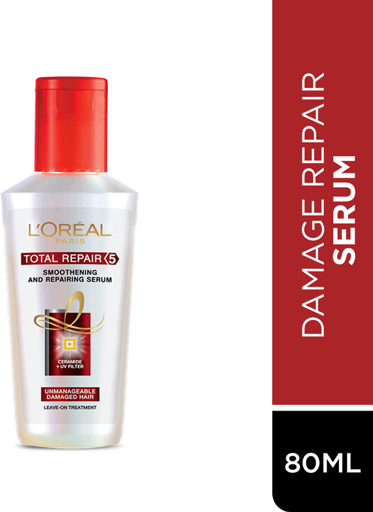 Loreal Paris Serum, For Damaged and Weak Hair, With Pro-Keratin + Ceramide, Total Repair 5