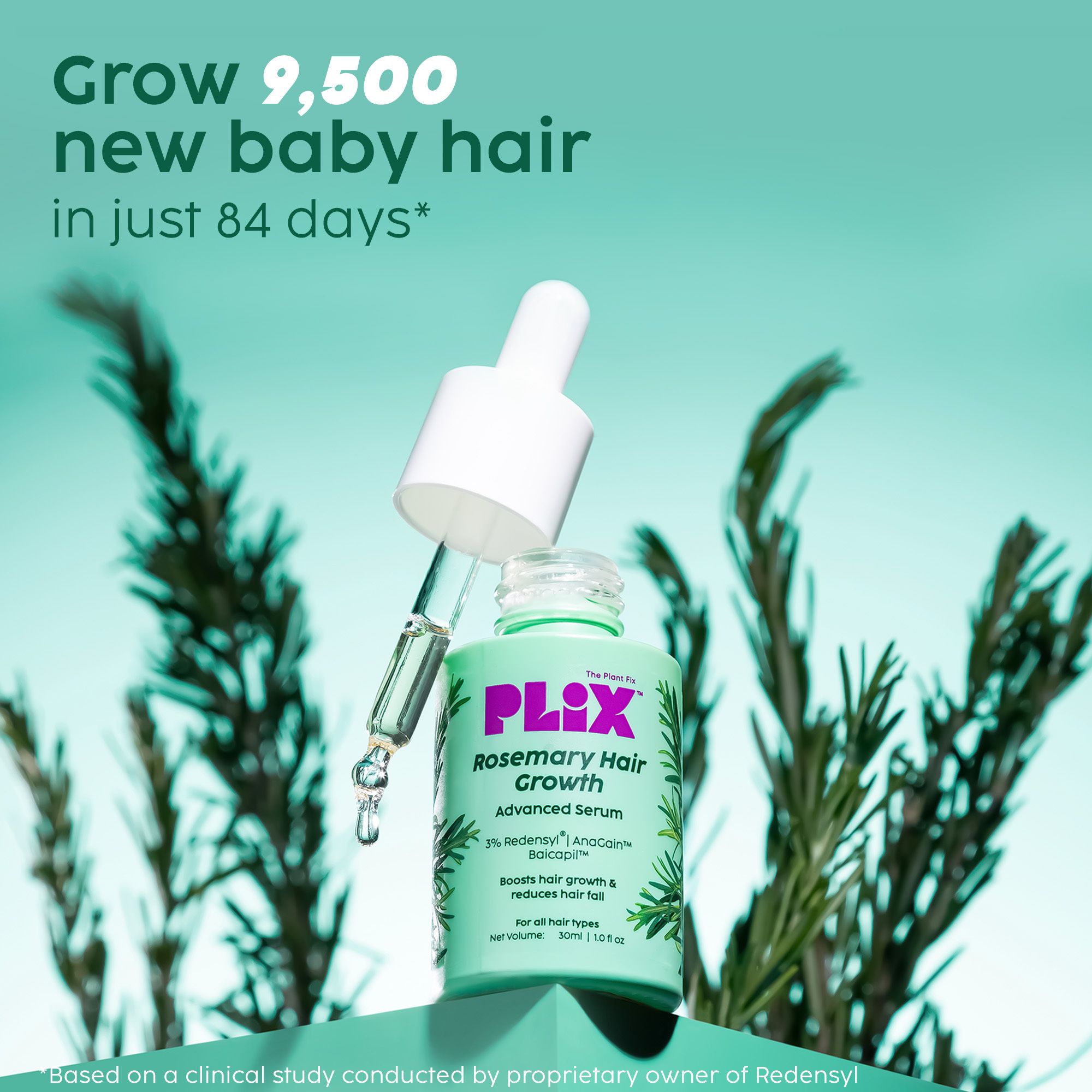 Rosemary Advanced Hair Growth Serum with 3% Redensyl, 4% AnaGain, 3% Baicapil