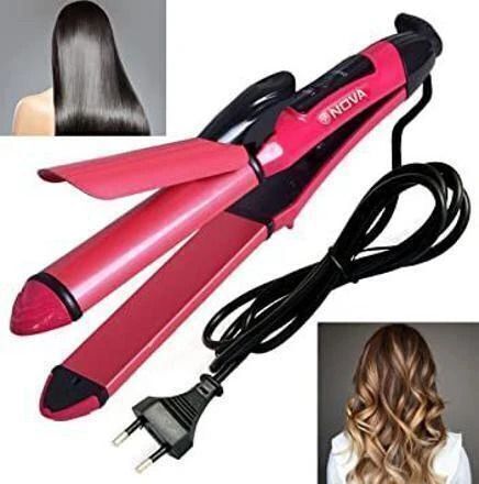 Xeugysag 2in1 Ceramic Plate Essential Combo Beauty Set of Hair Straightner&Curler Professional N-2009 2in1 Ceramic Plate Essential Straightener&hair curler S36 Hair Straightener-image-31
