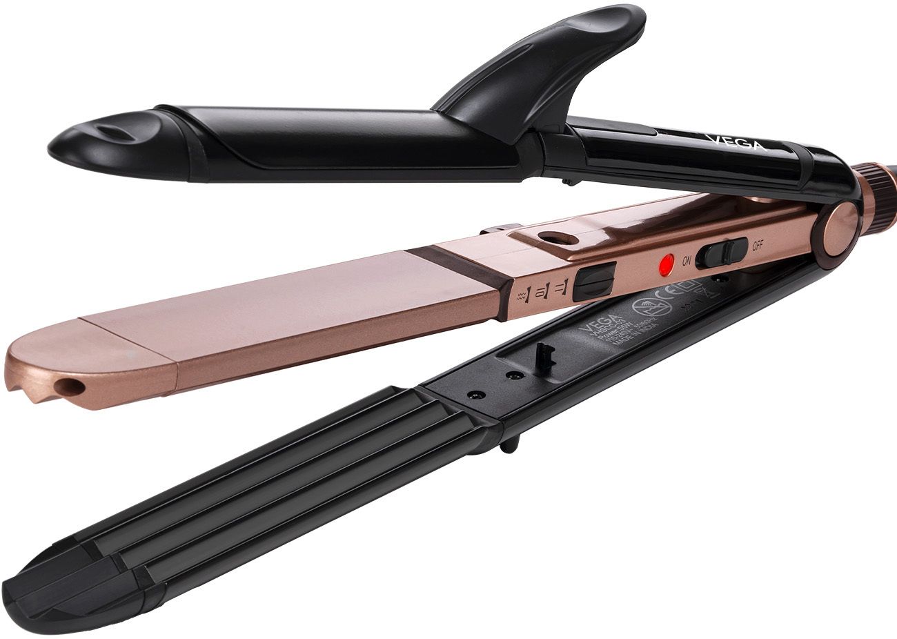 VEGA Keratin 3 in 1 Styler - Curler & Crimper VHSCC-03 Hair Straightener