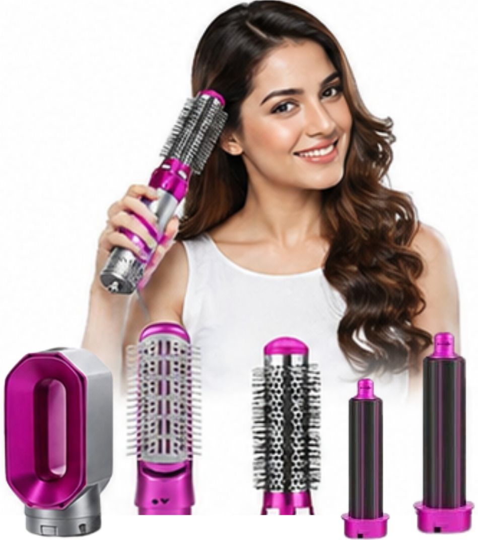 VKG Venus 5 In 1 Hair Styling Dryer Brush Straightener Curler Volumizer Styler 5 In 1 Hair Styling Dryer Brush Straightener Curler Volumizer Styler Hair Straightener-image-7