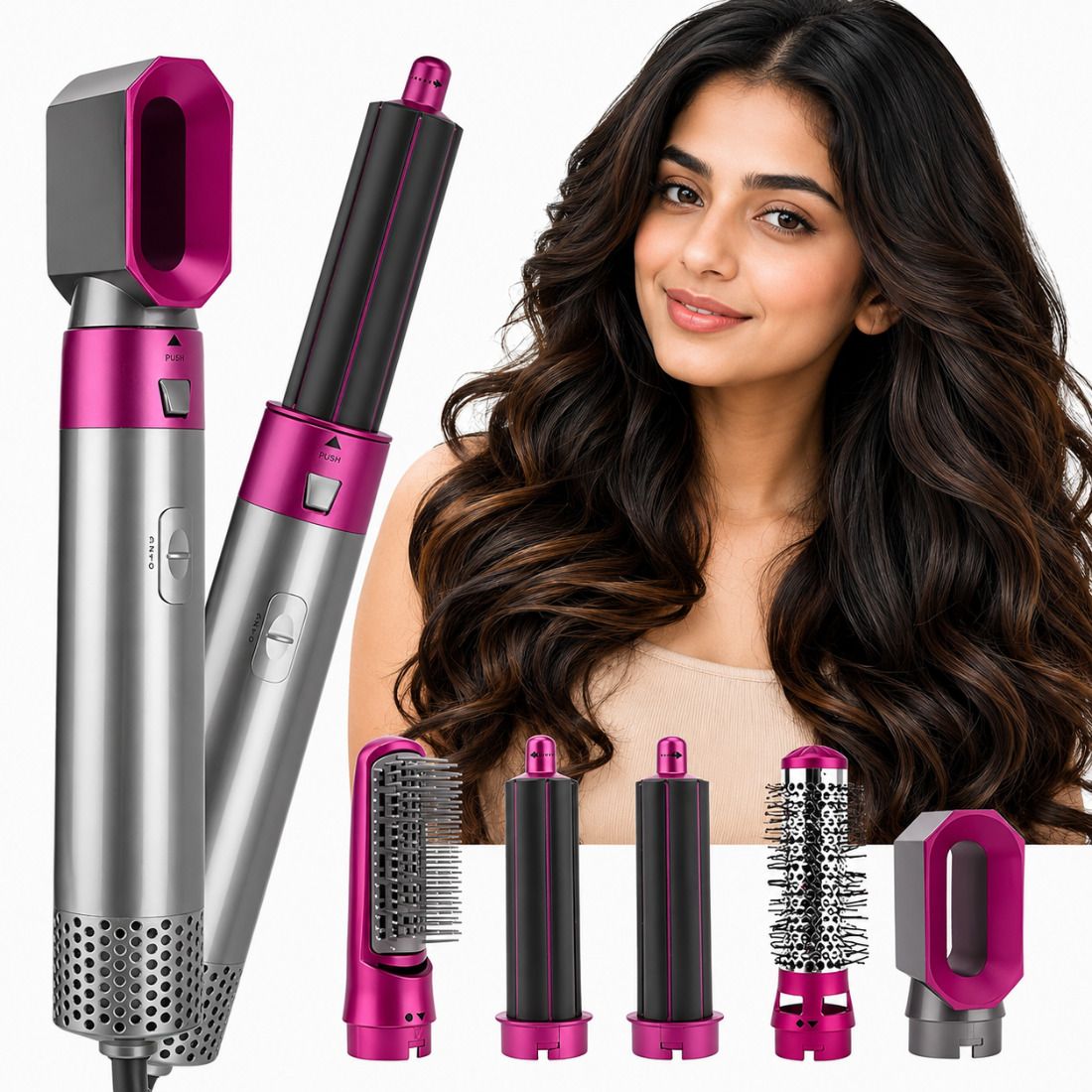 Dizosonic Professional Hair Dryer Brush 5 in 1 for Daily Hair Styling Professional Hair Dryer Brush 5 in 1 for Daily Hair Styling Hair Straightener-image-46