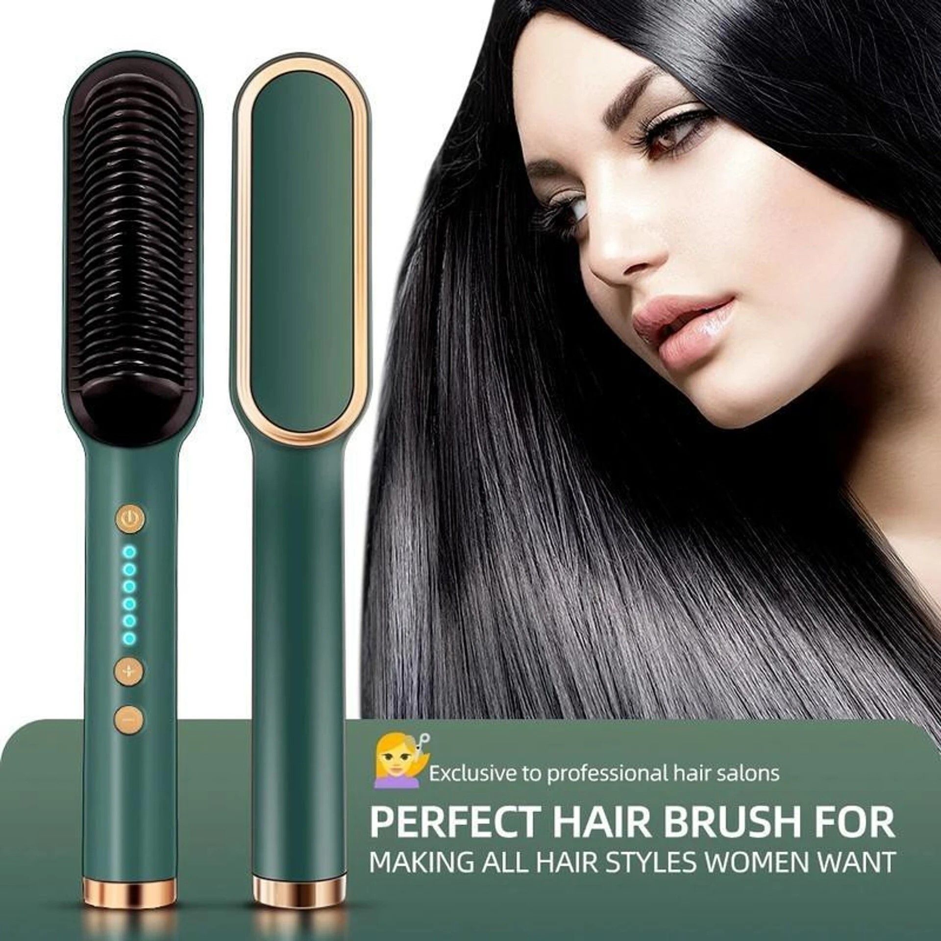 Thakur Fast Heating & 5-Level Temperature Control CH-UYVHJ Hair Straightener Brush-image-40