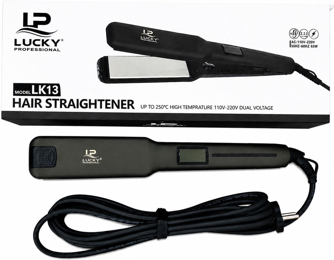 LUCKYPROFESSIONAL Hair Straightener | Ceramic Coated Plates | Digital Temperature Display Hair Straightener-image-34