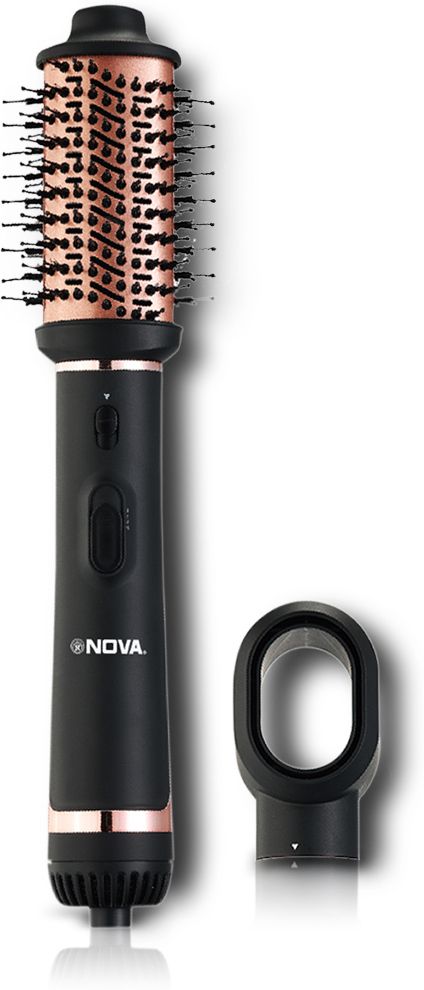 NOVA 3 in 1 Hot Air Brush for Women | One Step Dryer, Volumizer and NHP 8226 Hair Straightener-image-25