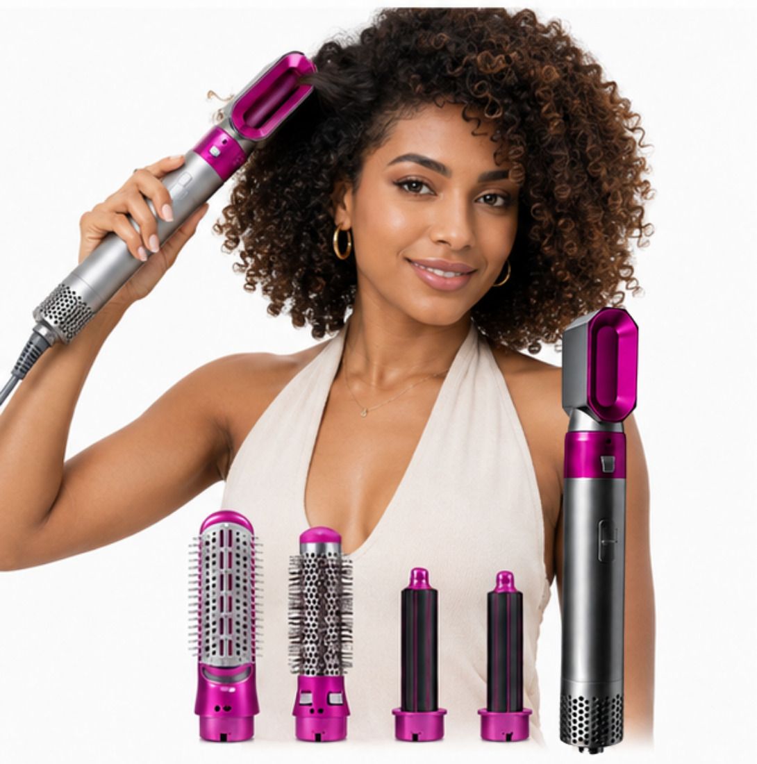 VKG Venus 5 In 1 Hair Dryer Brush Straightener Volumizer Curler Hair Styler 5 In 1 Hair Dryer Brush Straightener Volumizer Curler Hair Styler Hair Straightener-image-24