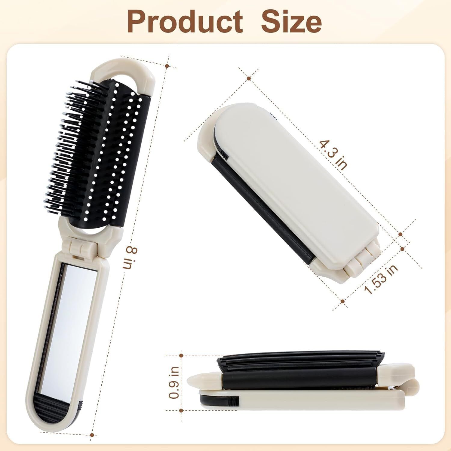 primecreatiion 2-in-1 Foldable Hair Straightening Comb FHC-001 Hair Straightener Brush-image-14