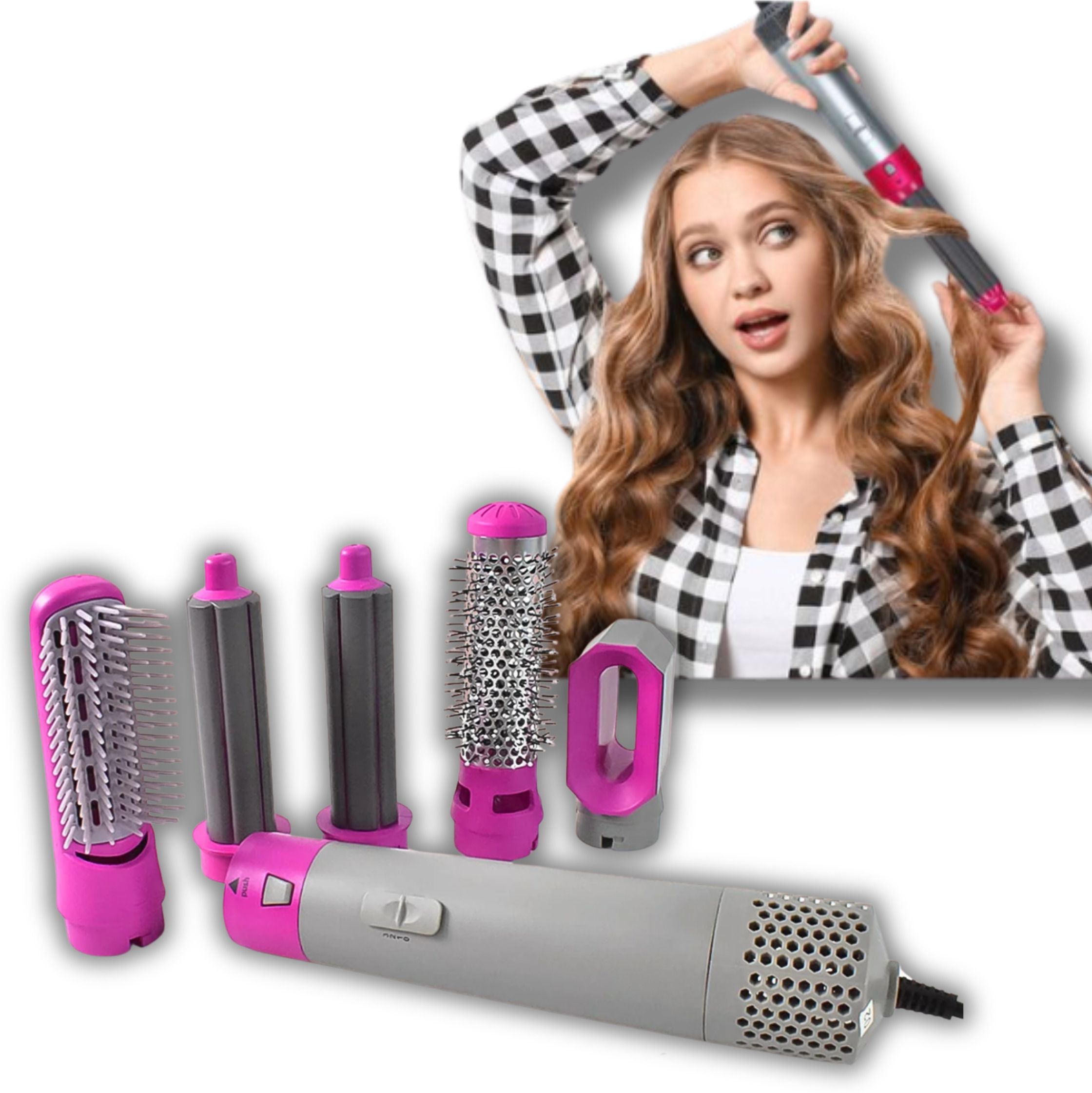 PROSPERA Best Price 5 in 1 Hair Dryer Air Brush Styler Hair Styler-image-25