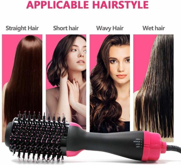 Ashvika 4 in 1 Hot Air Hair Styling Brush Pro Hair Styler-image-45