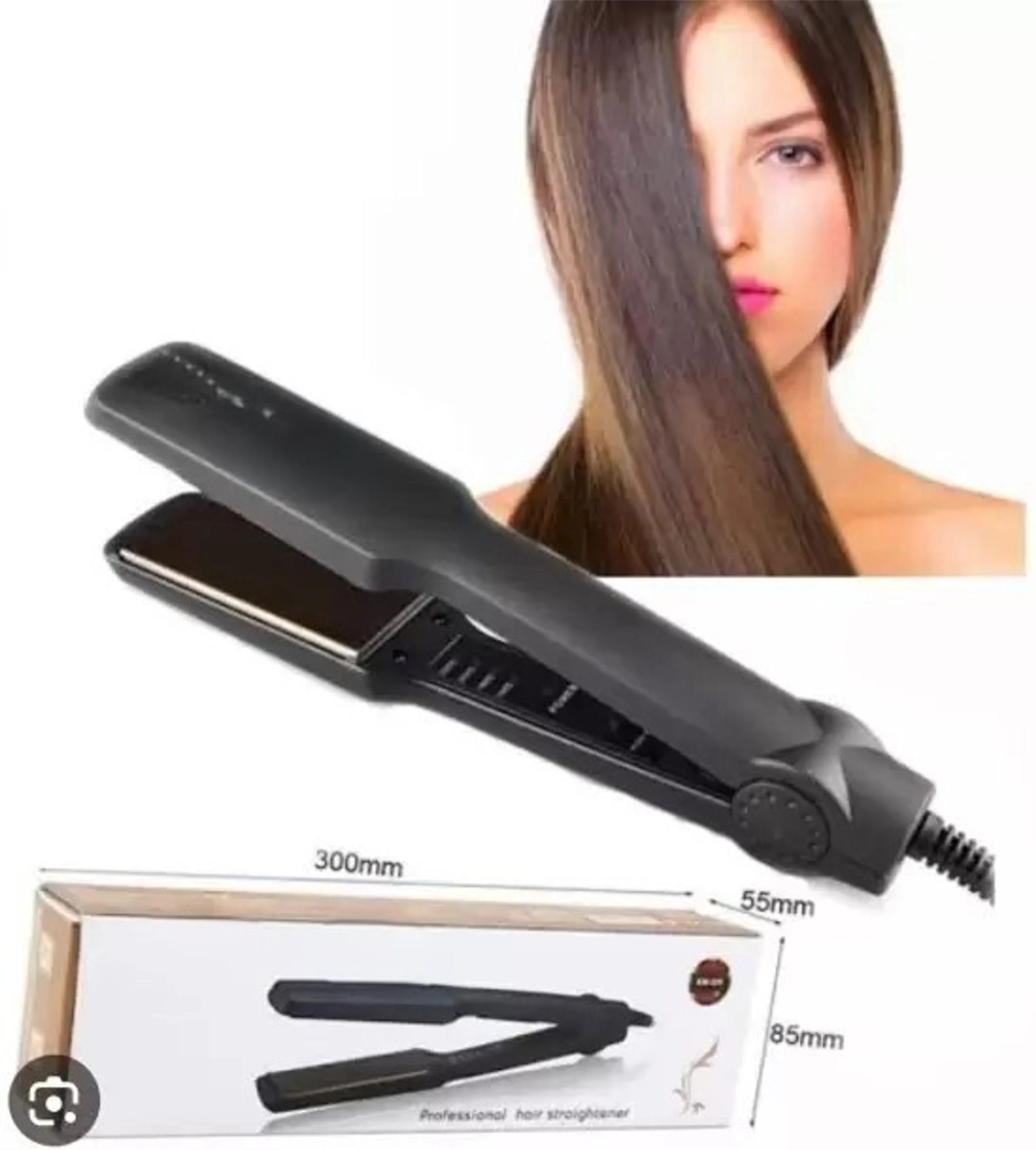 VANZARA KM329 Adjustable Temperature Control, Fast Heat-Up, Hair Straightener K100 km-329 Ceramic Hair Straightener Temperature Control Anti-Frizz Styling H100 Hair Straightener-image-20