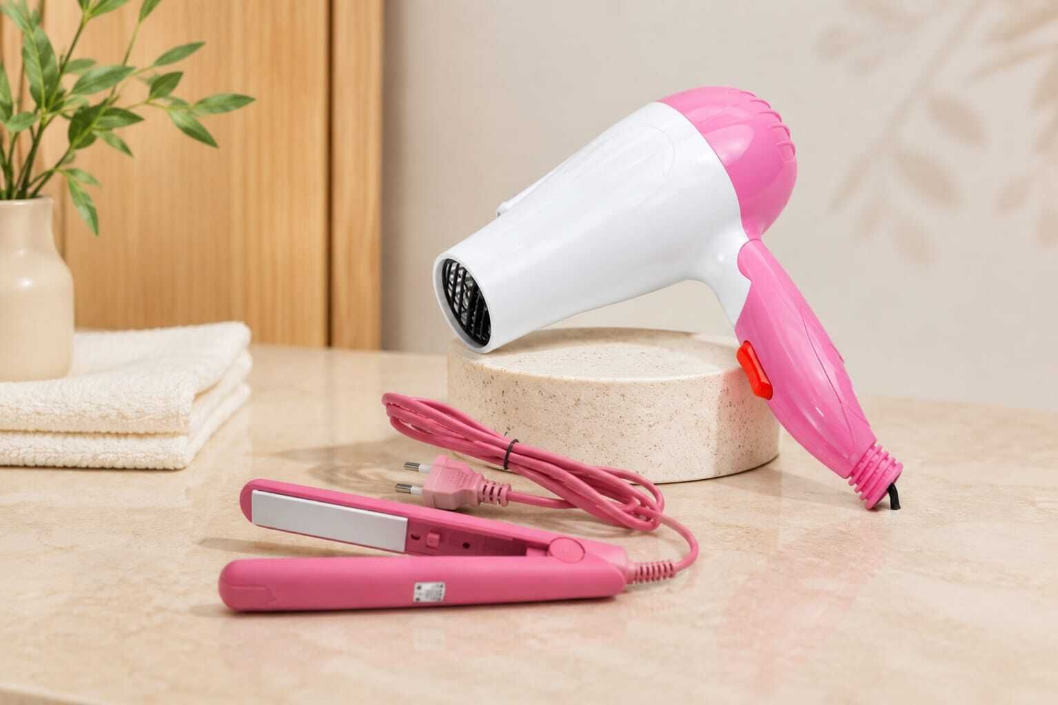 Firstchoice MK FIRM COMBO PACK OF HAIR DRYER WITH MINI HAIR STRAIGHTENER-07 Personal Care Appliance Combo-image-6