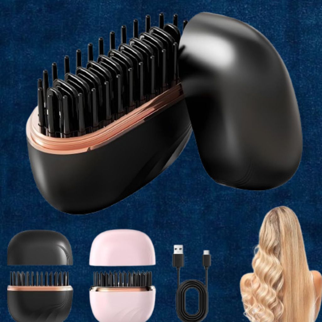 EKISHA Lightweight Hair Styling Brush for Sleek Straight Hair Looks LuxeGlow Straightening Tool Hair Straightener-image-22