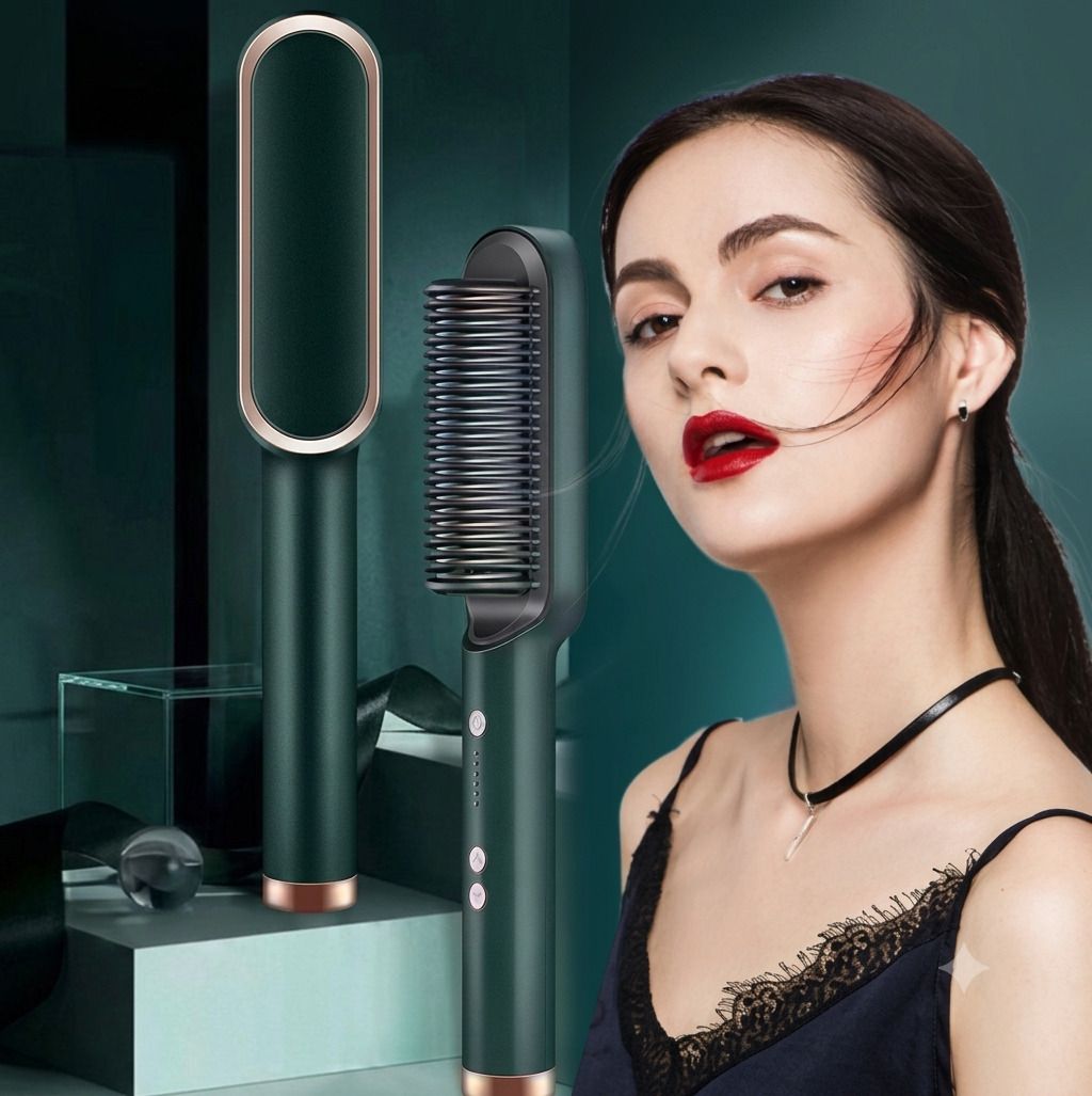 Vidhya Hair Straighting Comb with Smart Temperature Control |Multicolor Comb Straighteners Hair Straightener-image-22