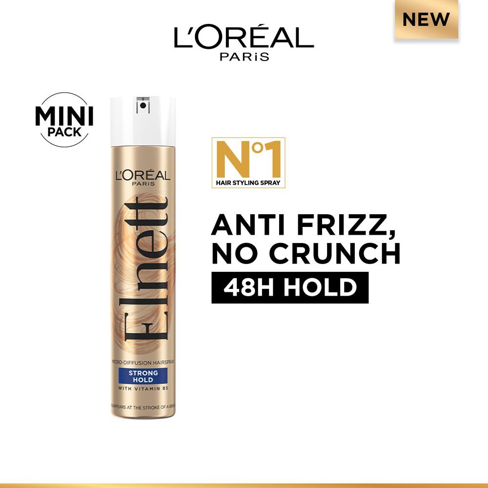 Elnett Strong Hold Hairspray (mini) - 48h hold, Micro Diffusion Hairspray Hair Styler-image-8