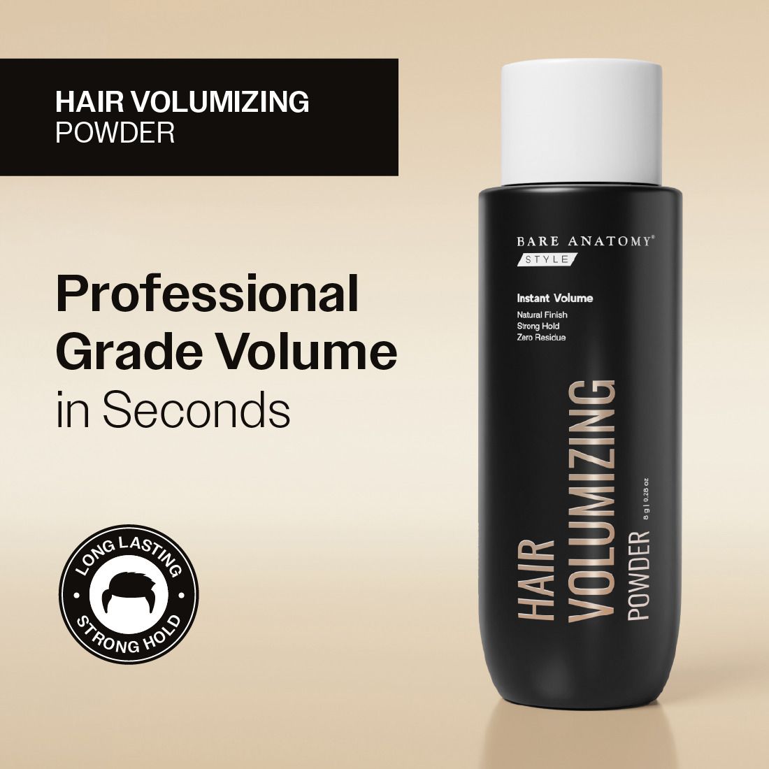 Hair Volumizing Powder for Men - Instant Volume & Long Lasting Hold Hair Styler-image-36