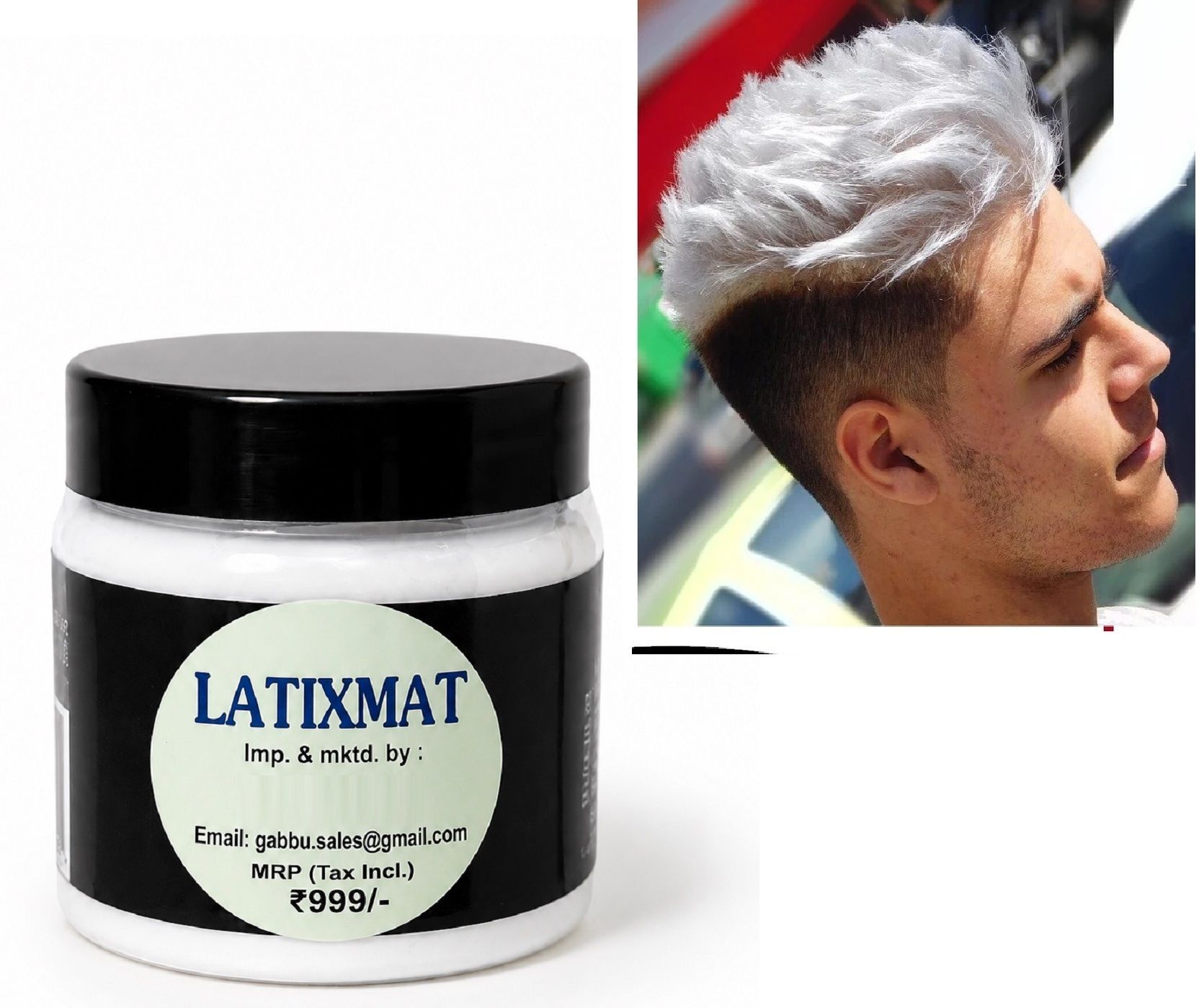 latixmat style your hair with white colour hair wax Hair Styler Hair Styler-picture-33