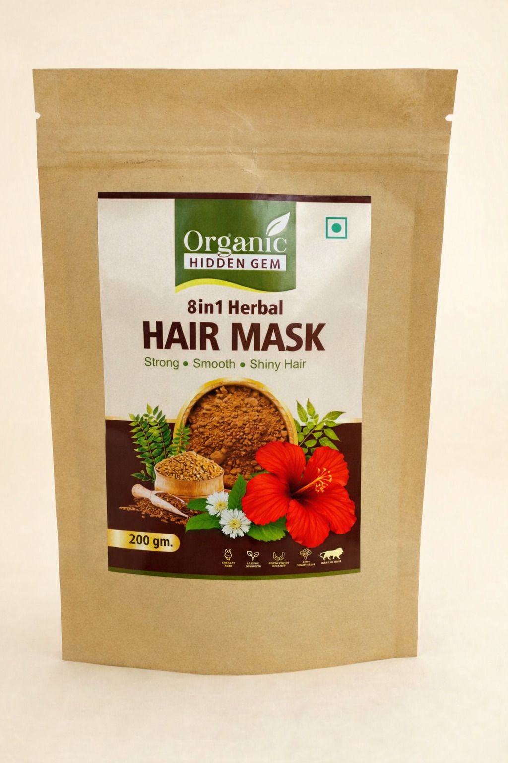 organichiddengem 8 in 1 Herbal Hair Mask, Deep Nourishment & Repair Chemically Treated Hair-picture-27
