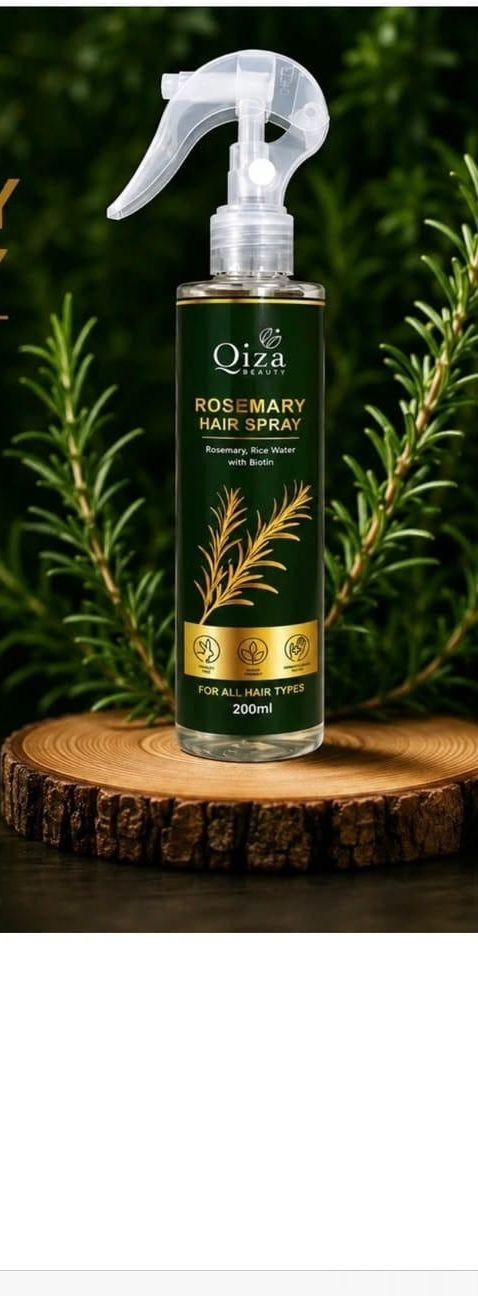 Qiza Rosemary hair fixer spray for women rice with biotin 200ml-image-21