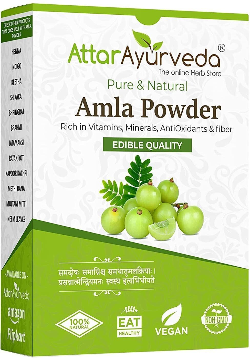 attar ayurveda Pure Amla Powder For Hair Growth-picture-10