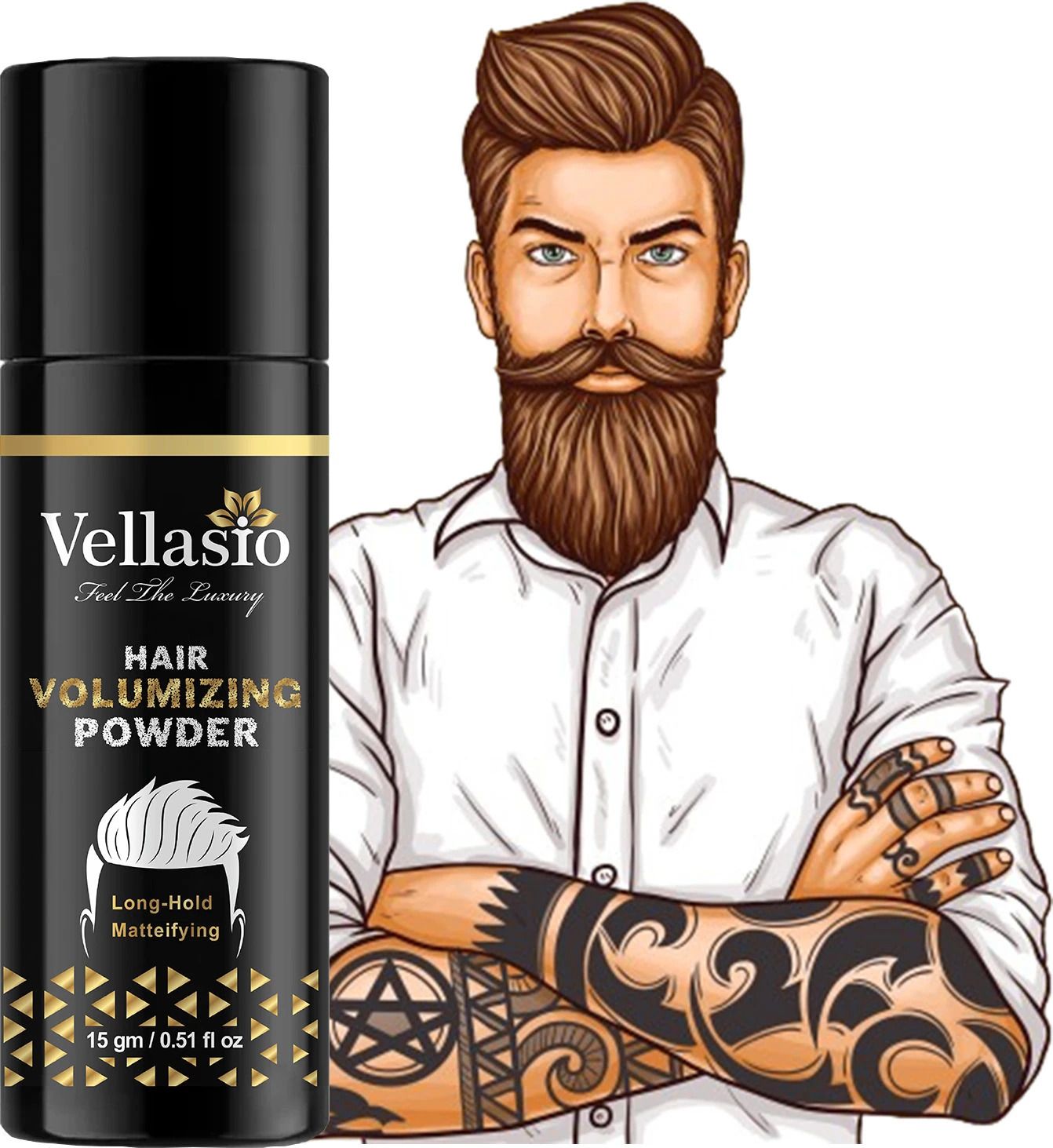 Hair Volumizing Powder Wax with Strong Hold | Matte Finish for 24 Hours VOLUMIZERV Strong Hold Hair Volumizer Hair Volumizer Powder-Wax-image-38