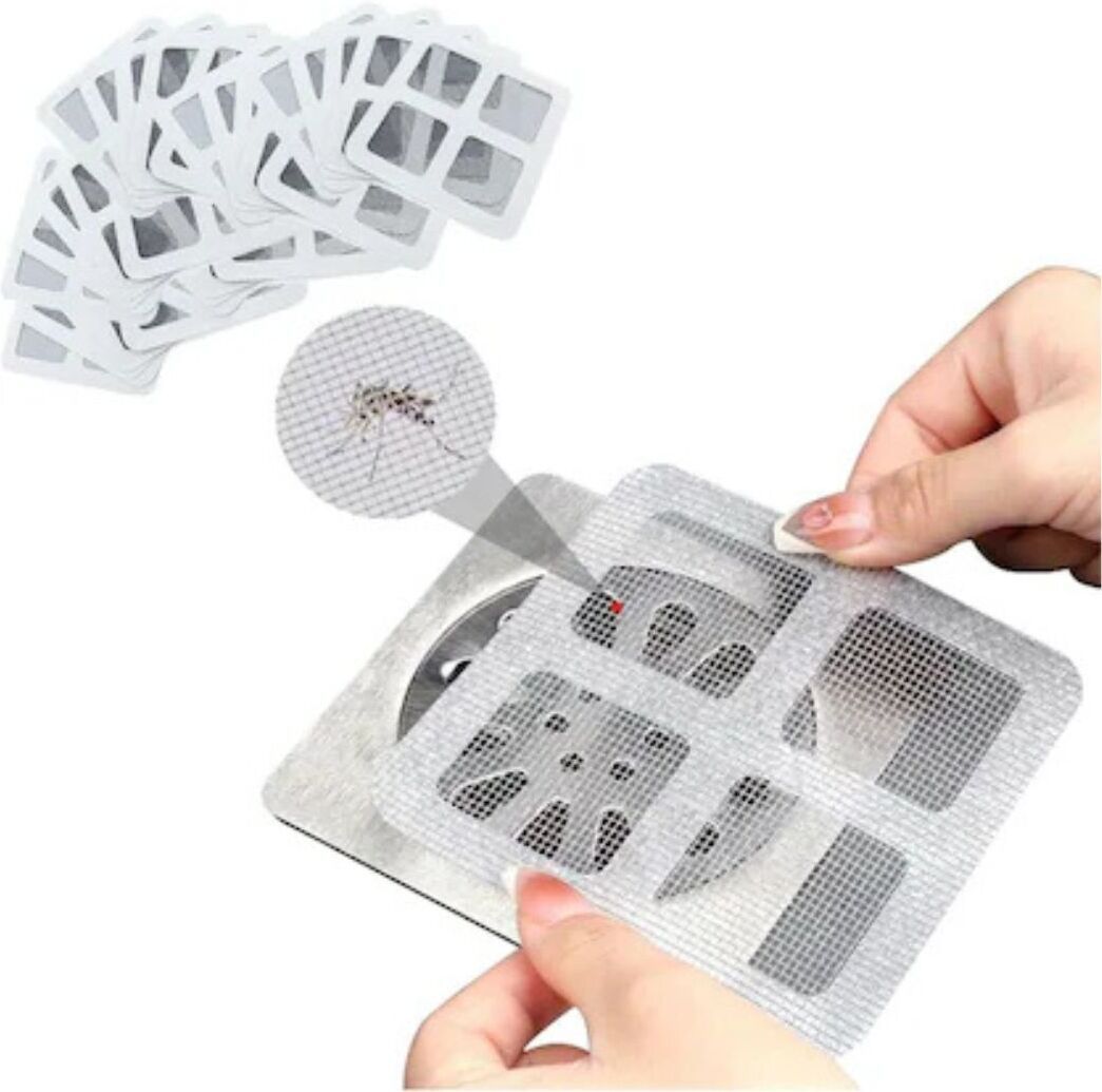 15 Pieces Drain Hair Catcher Mesh Stickers for Shower, Kitchen Hair Wash Basin-image-8