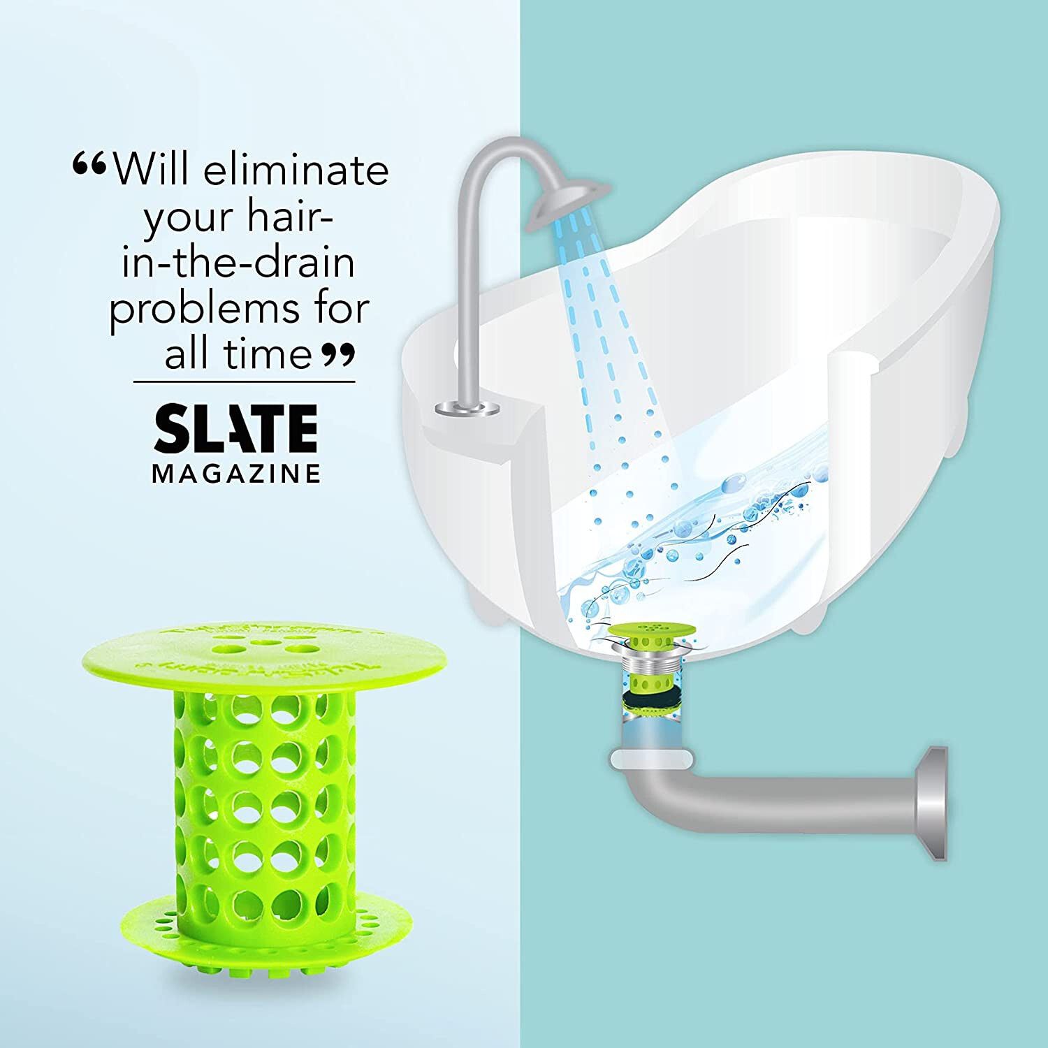 Stainer And Hair Catcher Tub shroom Hair Wash Basin