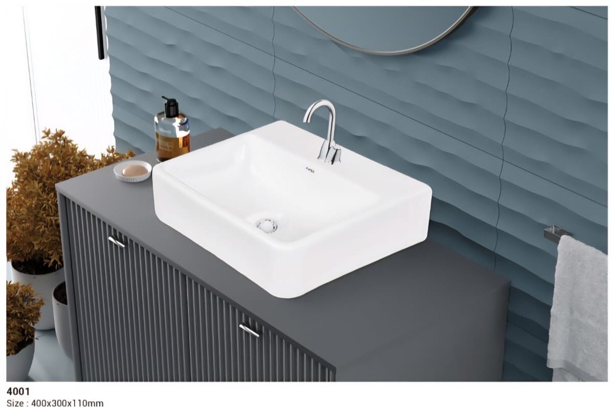 White 11 Hair Wash Basin