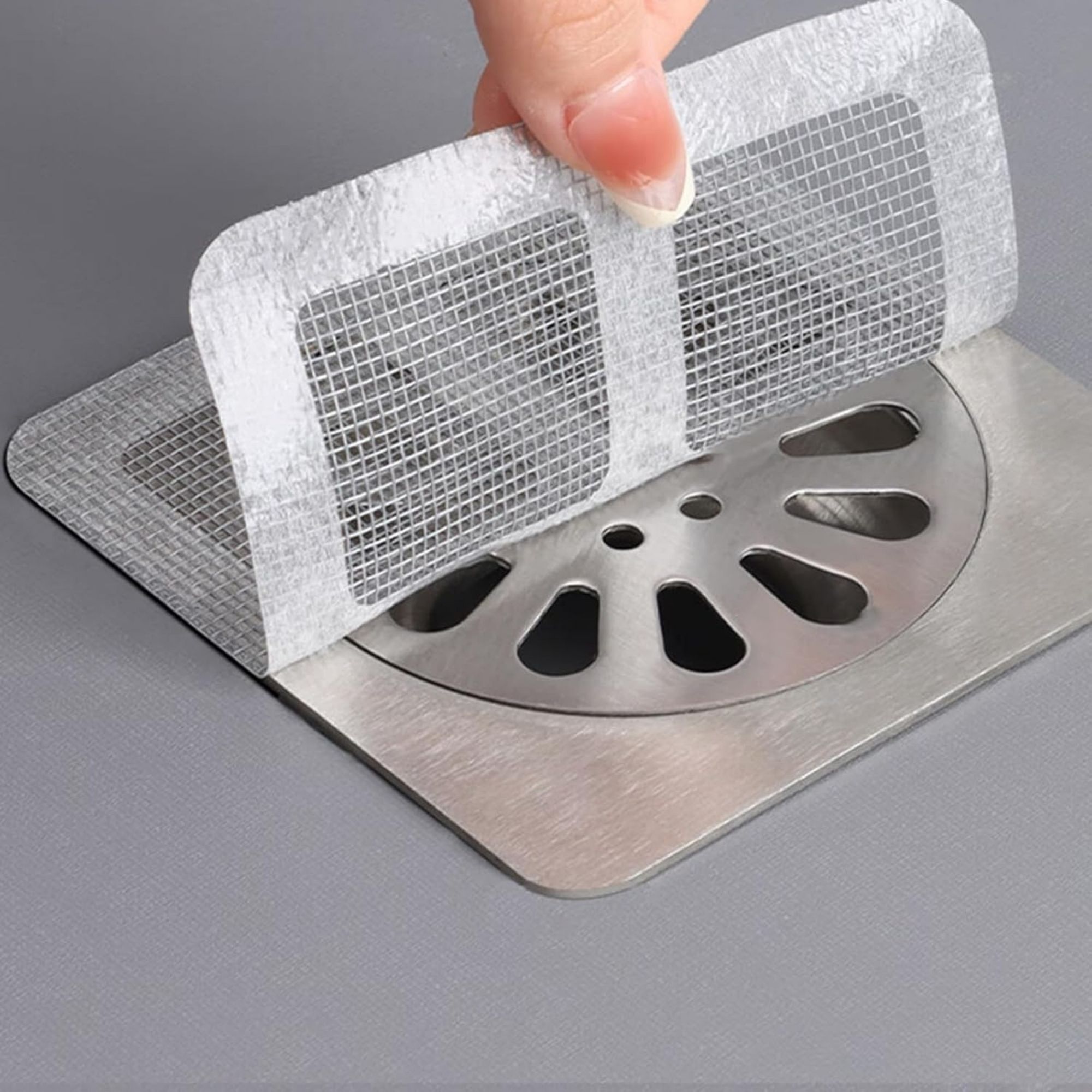 Disposable Shower Drain Cover Mesh - 10 Pcs | Waterproof Anti Cockroach Strainer Hair Wash Basin