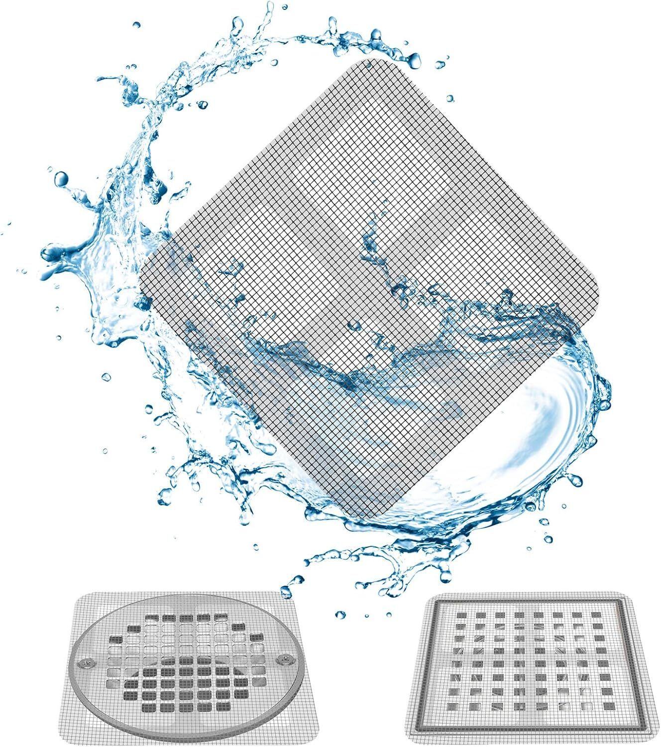 Disposable Drain Hair Catcher Sticker Net Tub filter for Kitchen,Bathroom 15 Pcs Hair Wash Basin-image-12