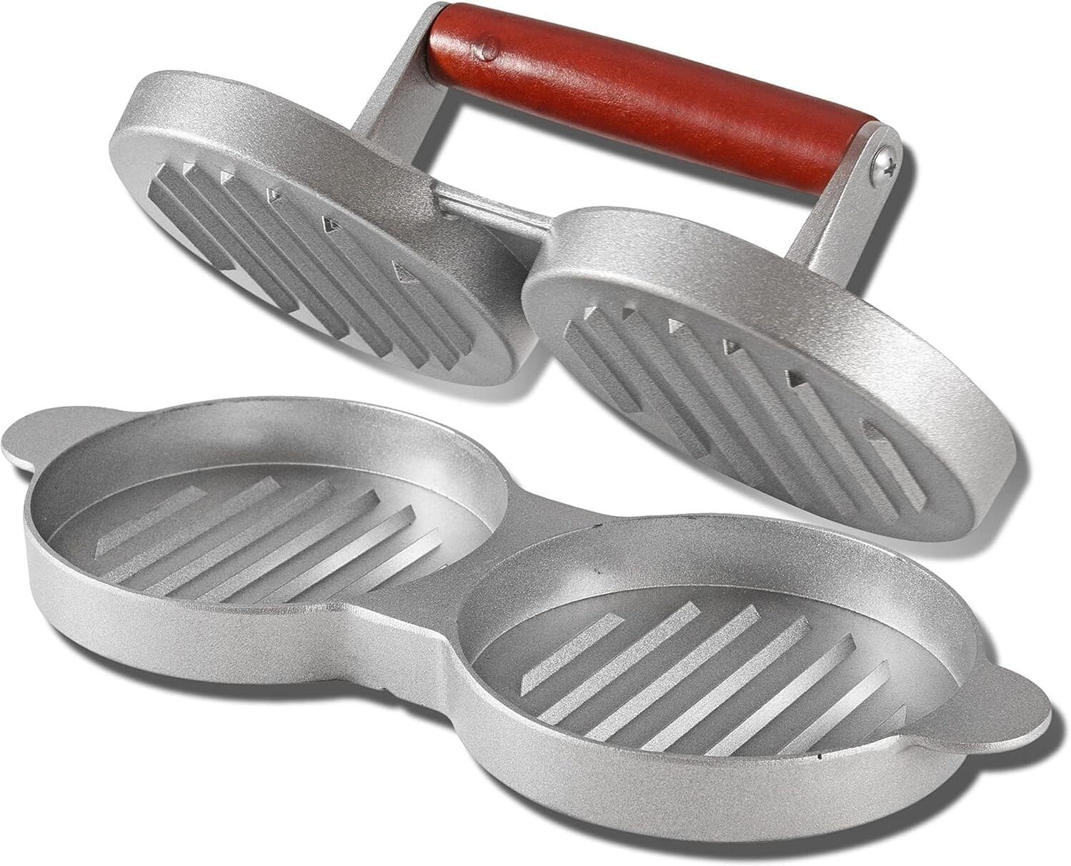 dhvyant mart Hot Non-Stick Kitchen Round Shape Hamburger & Meat For Home & Restaurent Manual Dough Press-picture-10