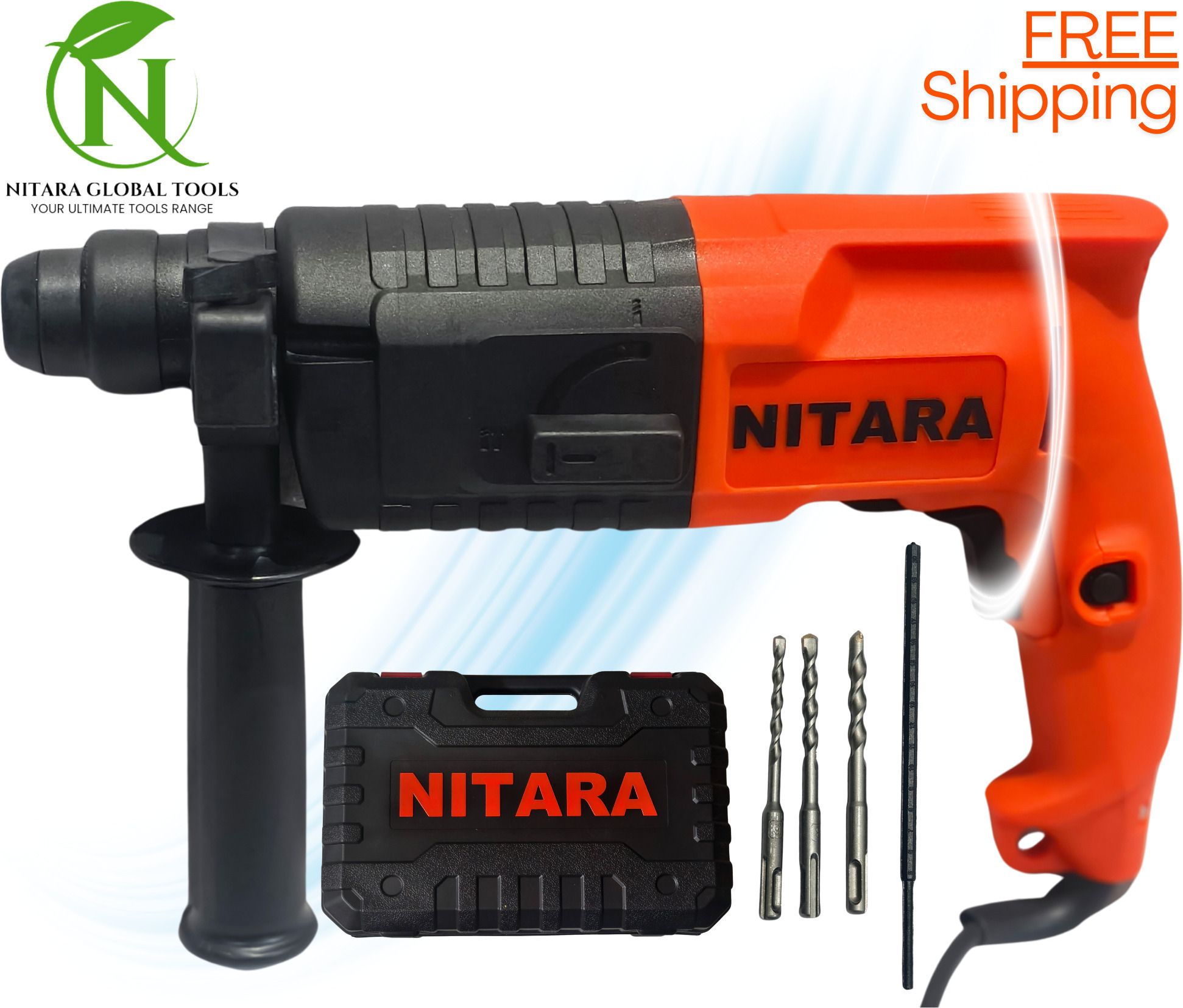 "High-Performance" FAST DRILLING 2-in-1 function and reverse/forward system 20MM Rotary Hammer Drill Machine 900RPM High Efficiency Home/Professional use Rotary Hammer Drill-image-39