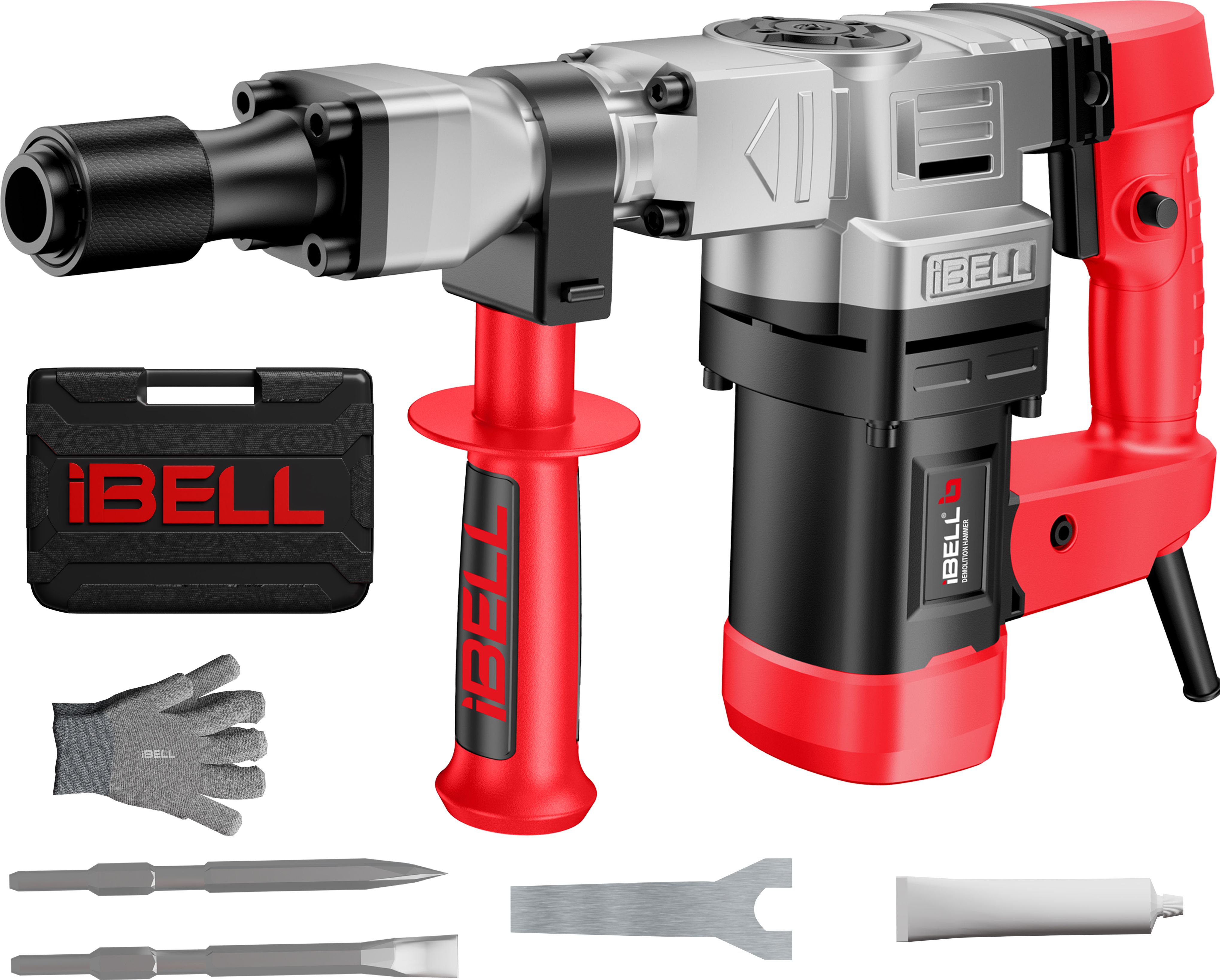 Demolition Hammer , 5.6Kg, 1150W, Impact 4100/min, Energy 10J, 17mm HEX chuck DH10-78 Hammer Drill-image-23