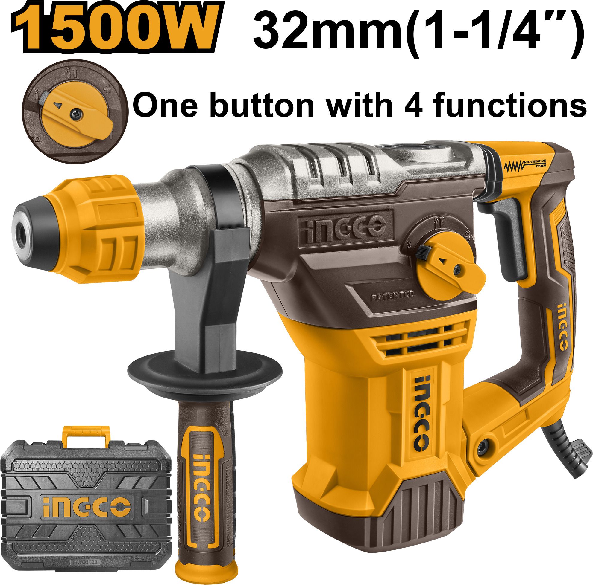 ingco RH150068 Rotary Hammer Drill-picture-8