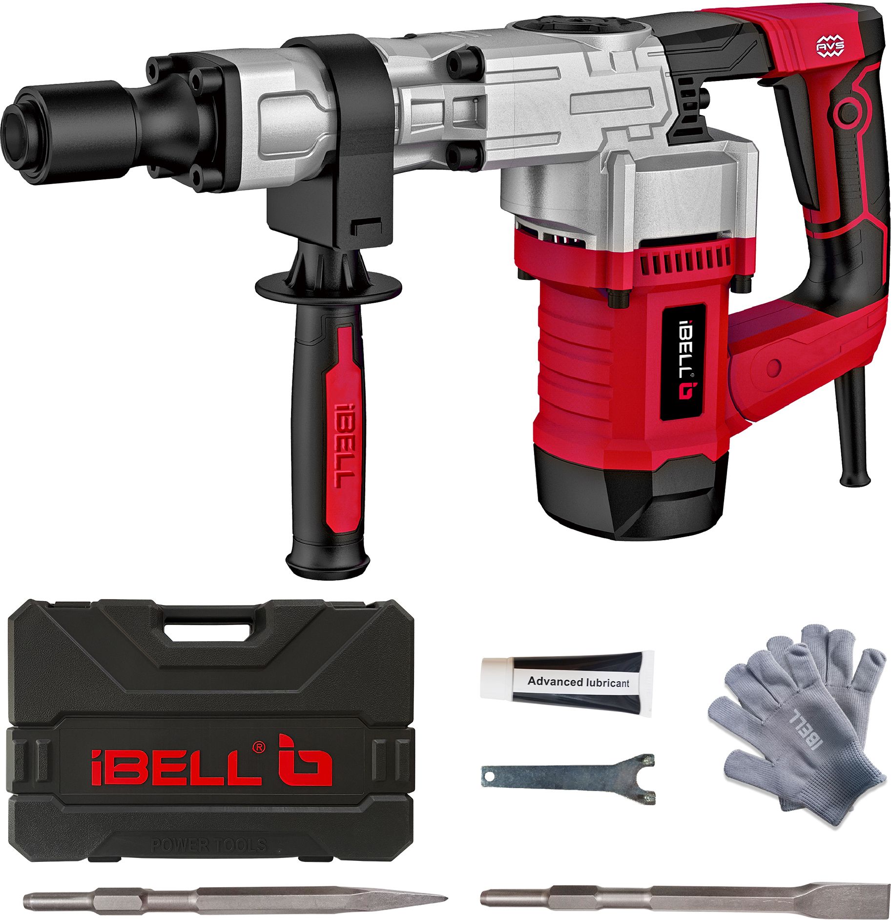 DH20-30, 17mm HEX Chuck, Anti Vibration Handle, 6.2Kg, Impact 3700/min, Energy 16 J, Demolition Hammer Drill-image-24